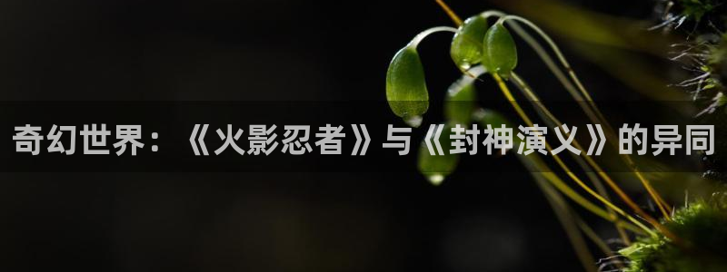 学院天堂动漫：奇幻世界：《火影忍者》与《封神演义》的异同